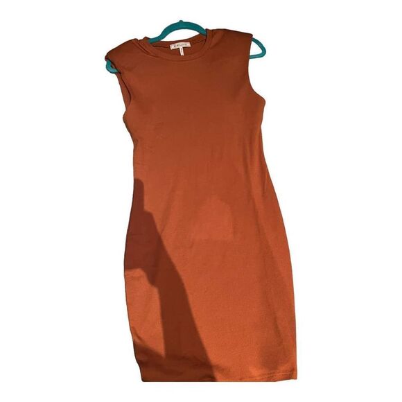 BCBGeneration Fitted Tank Dress Stretch Rust Size M - Picture 1 of 6